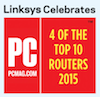Linksys Celebrates the PCMag Top 4 Routers of 2015